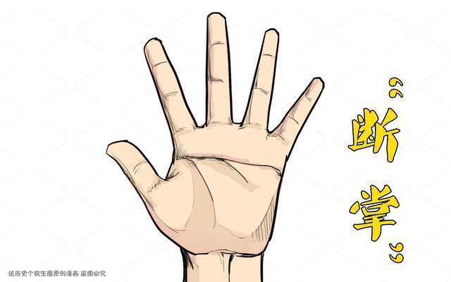 斷掌紋的男人手相圖解