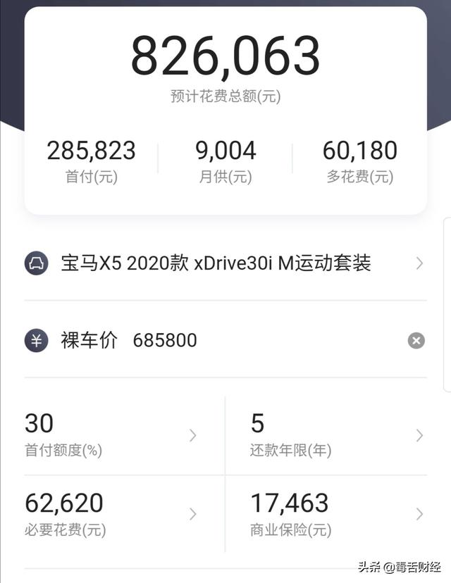 總資產有多少才能買x5？